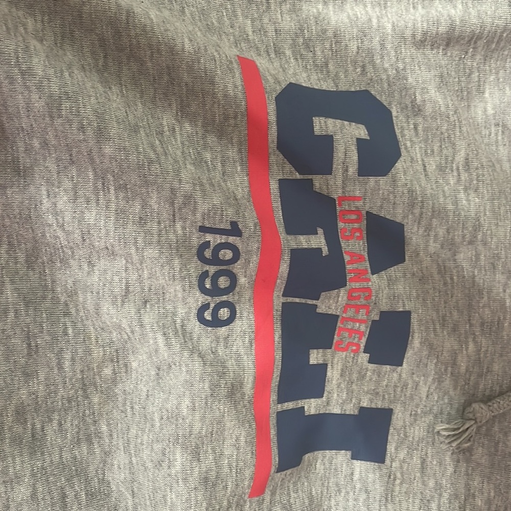 grey los angelos cropped hoodie